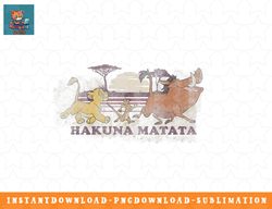 disney the lion king hakuna matata group shot fade png, sublimation, digital download