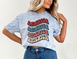 retro usa tie dye comfort colors shirt,freedom tour,retro fourth shirt, womens 4th of july shirt ,america patriotic shir