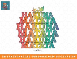 disney the lion king hakuna matata rainbow gradient png, sublimation, digital download