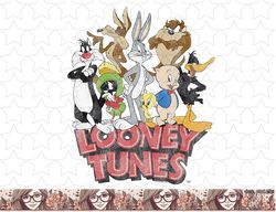 looney tunes group distressed logo png, sublimation, digital download