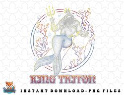 disney the little mermaid king triton coral circle throne png, sublimation, digital download