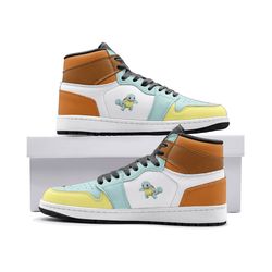 squirtle pokemon jd1 shoes, squirtle pokemon jordan 1 shoes, squirtle pokemon shoes sneaker