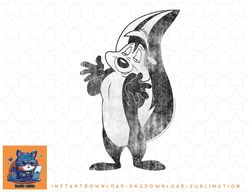 looney tunes pepe le pew retro portrait png, sublimation, digital download