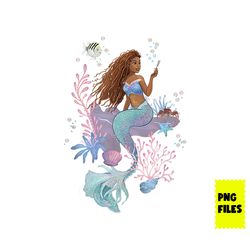 little mermaid png, the little mermaid png, pincess disney png, disney png, halle bailey png digital file