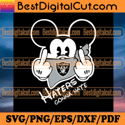 haters gonna hate las vegas raiders svg, sport svg