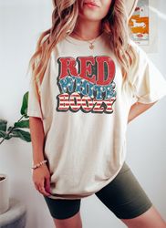 comfort colors red white and boozy shirt, retro fourth of july shirt, 4th of july independence day tee, patriotic americ