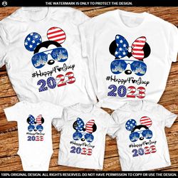 disney 4th of july shirts happy 4th of july american flag mickey and minnie family shirts 2023 disney world independance