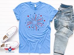 fireworks shirt, patriotic shirt, 4th of july shirt, american flag shirt, fourth of july, usa flag shirt, family shirt,