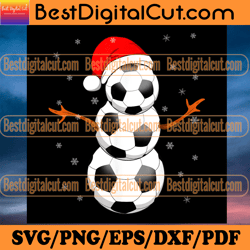 soccer balls snowman png, christmas png, xmas png,