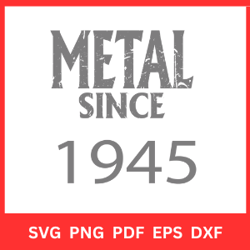 metal since 1945 svg