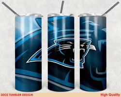 carolina panthers tumbler wrap design, nfl tumbler, 20oz tumbler