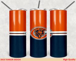 chicago bears tumbler wrap design, nfl tumbler, 20oz tumbler