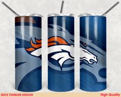 denver broncos tumbler wrap design, nfl tumbler, 20oz tumbler