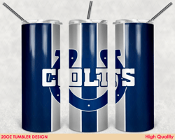 indianapolis colts tumbler wrap design, nfl tumbler, 20oz tumbler