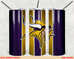 minnesota vikings tumbler wrap design, nfl tumbler, 20oz tumbler