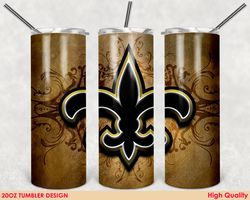 new orleans saints tumbler wrap design, nfl tumbler, 20oz tumbler