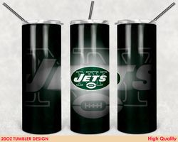 new york jets tumbler wrap design, nfl tumbler, 20oz tumbler