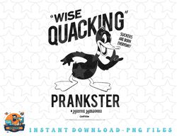 looney tunes daffy duck wise quacking prankster png, sublimation, digital download