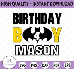 personalized name batman birthday svg, boys birthday svg, disneyland svg, custom birthday svg