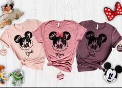 2023 making family memories shirt, personalized minnie and mickey outfits