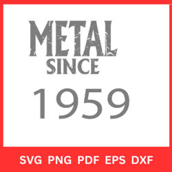 metal since 1959 svg