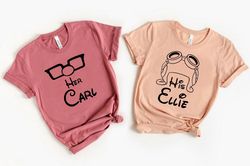 his carl her ellie shirts, carl and ellie shirt, up couple shirt, disney couple