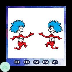 thing 1 thing 2 svg, thing 1 svg, thing 2 svg, dr seuss svg, dr seuss bundle svg, dr seuss, dr seuss png, one fish svg,