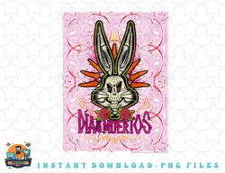 looney tunes dia de los muertos bugs bunny poster png, sublimation, digital download