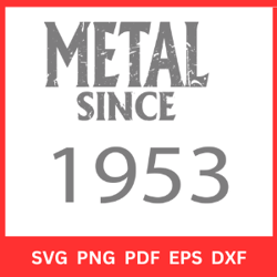 metal since 1953 svg