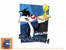 looney tunes sylvester tweety sandwich png, sublimation, digital download