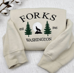 forks washington embroidered sweatshirts- custom city embroidered sweatshirts