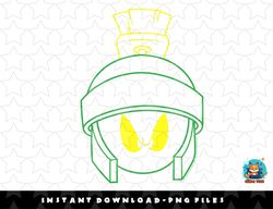 looney tunes marvin the martian line art big face png, sublimation, digital download