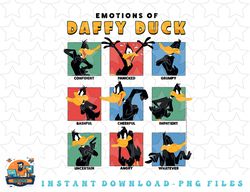 looney tunes emotions of daffy duck png, sublimation, digital download