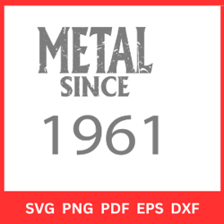 metal since 1961 svg