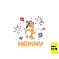 bluey chilli mommy 4th of july png, 4th of july png, bluey 4th of july png, bluey patriotic png digital file