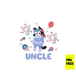 bluey uncle stripe 4th of july png, 4th of july png, bluey 4th of july png, bluey png, bluey patriotic png digital file