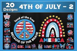 4th of july bundle svg 20 designs