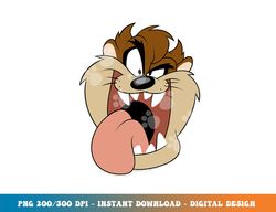 looney tunes taz big face  png, sublimation