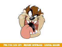 looney tunes taz big face  png, sublimation