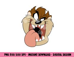 looney tunes taz big face  png, sublimation