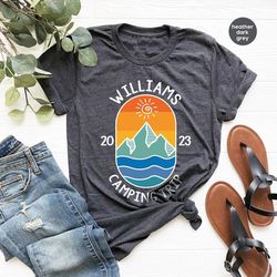 custom camp shirt, camp gifts, custom shirt, custom camping trip shirt, camping crew, camping trip shirt, camping family