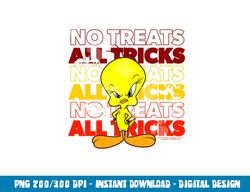looney tunes tweety no treats all tricks  png, sublimation