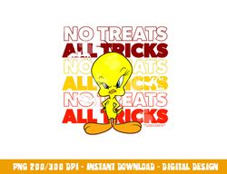 looney tunes tweety no treats all tricks  png, sublimation