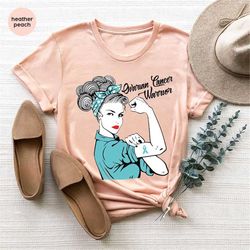 ovarian cancer tshirt, awareness month graphic tees, cancer survivor gift, cancer ribbon clothing, ovarian cancer gifts,