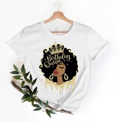 birthday queen shirt, afro queen shirt, birthday shirt , birthday gift, birthday diva