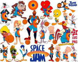 space jam svg, looney tunes svg, tune squad svg, png