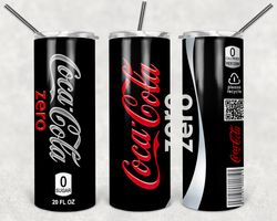 coca cola zero logo tumbler wrap design, soda tumbler, 20oz tumbler designs