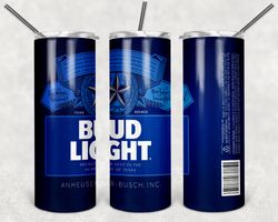 bud light can  20oz tumbler designs, alcohol label tumbler, tumbler wrap designs