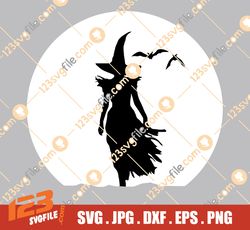 witch svg , halloween witch svg, witch cut file, spooky witch svg, halloween svg, witch princess svg, svg files