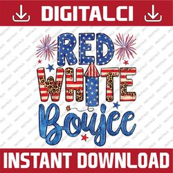 Red White & Boujee Summer Funny Drinking 4th of July US Flag Png, 4th Of July Png, Usa Flag Png, Firework Png, Digital D